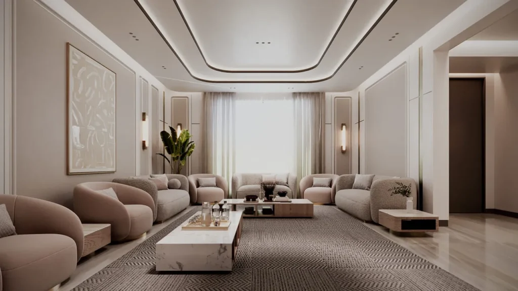 تصميم داخلي لمنزل عصري في مسقط