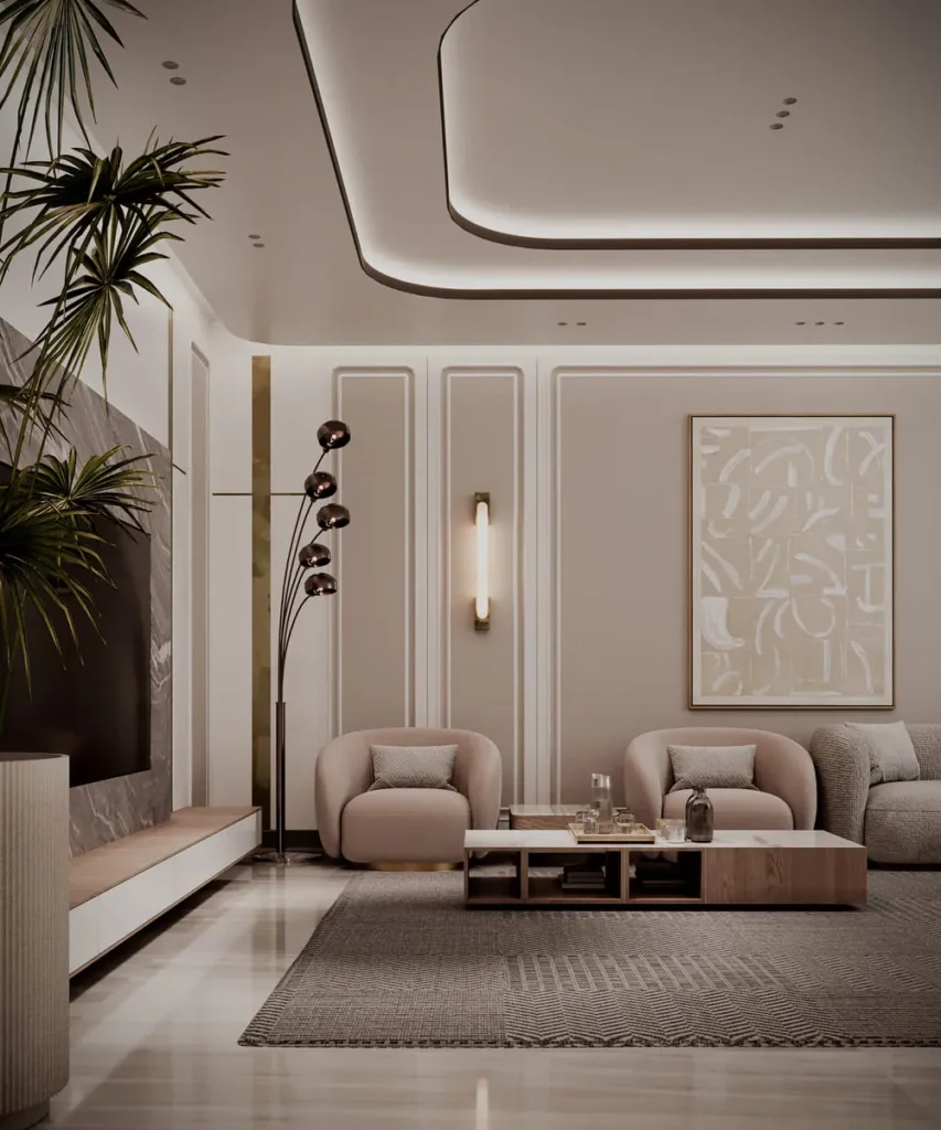 تصميم داخلي لمنزل مودرن