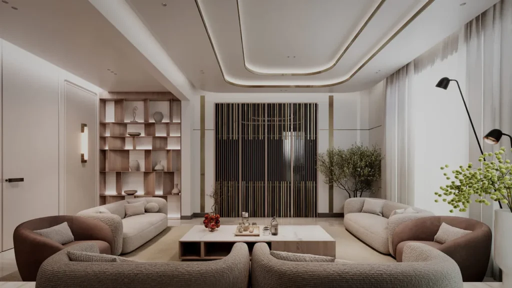 التأكيد على المساحات المفتوحة وغير المزدحمة