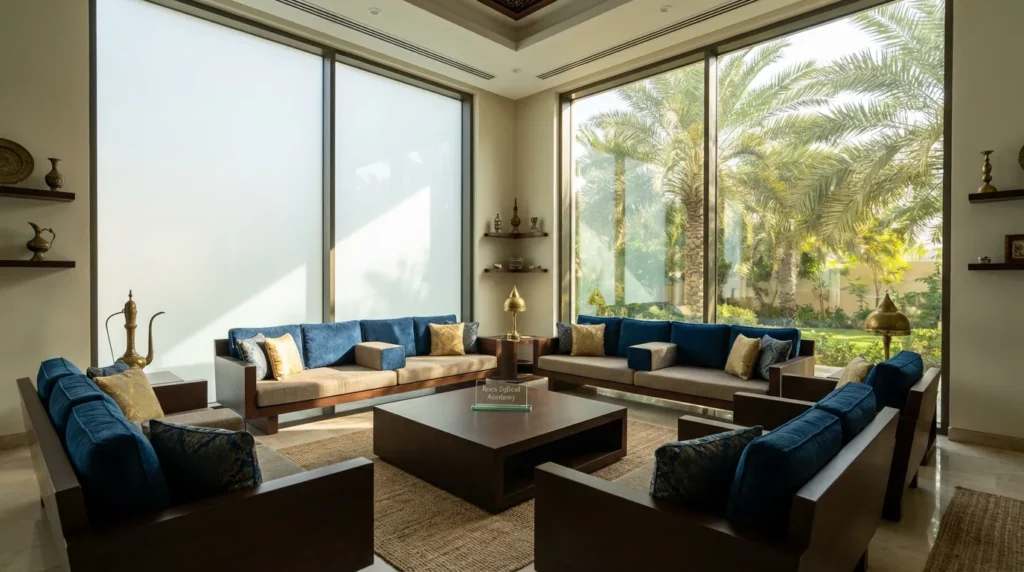 الزجاج الذكي في المجالس