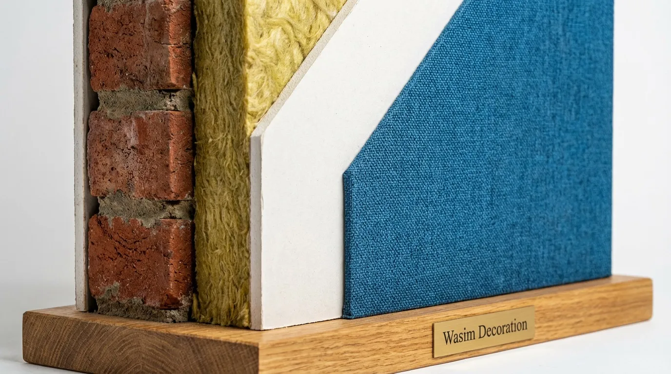 طبقات العزل الصوتي الاحترافي في جدران غرف السينما المنزلية بمسقط