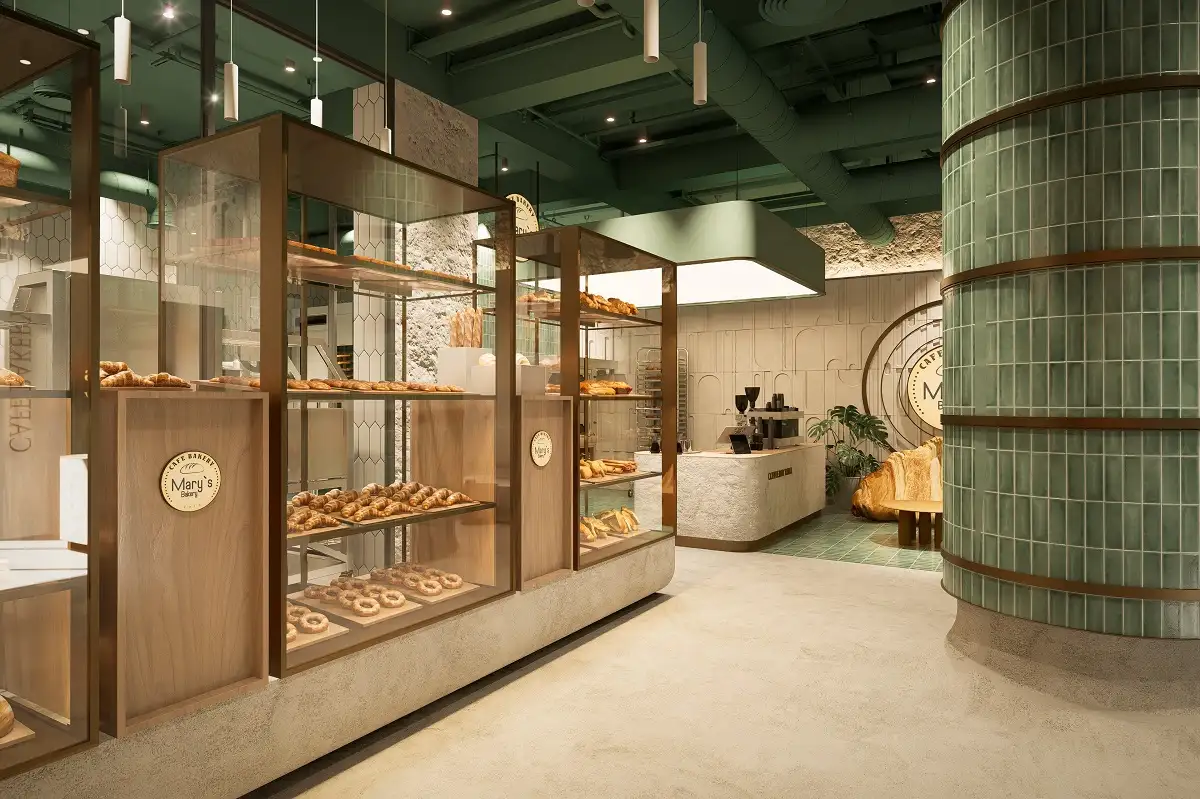 إضاءة احترافية لمخبز ومعجنات تبرز جودة ولون المنتج الطبيعي