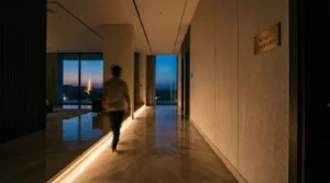 إضاءة السنسور الذكية للممرات