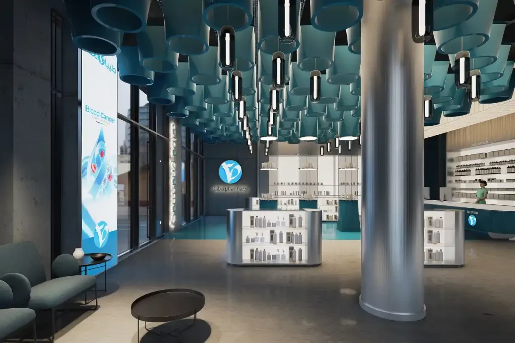 تصميم ديكور صيدلية في بوشر: عندما يتحول "الدواء" إلى فن