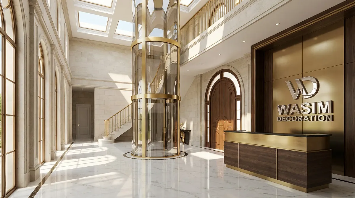 تصميم المصاعد المنزلية بانورامية